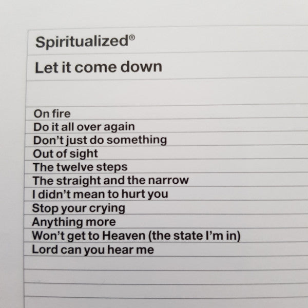 Spiritualized : Let It Come Down (2xLP, Album, RE)