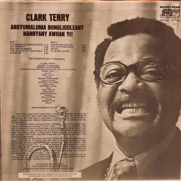 Clark Terry : Angyumaluma Bongliddleany Nannyany Awhan Yi! (LP, Album)