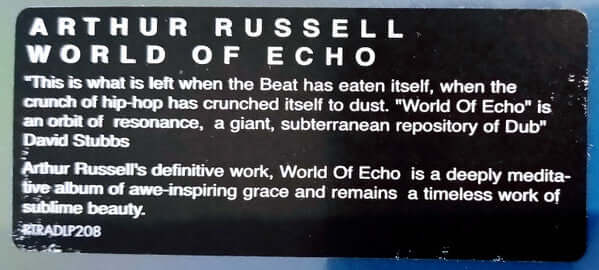 Arthur Russell : World Of Echo (2xLP, Album, RE, RM)