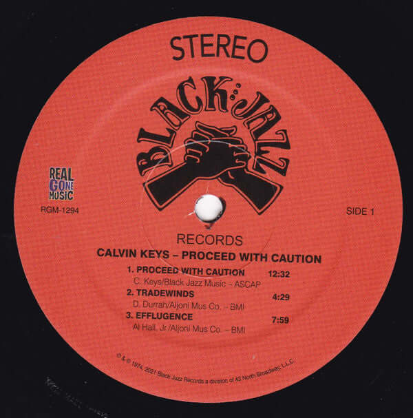 Calvin Keys : Proceed With Caution! (LP, Album, RE, RM)