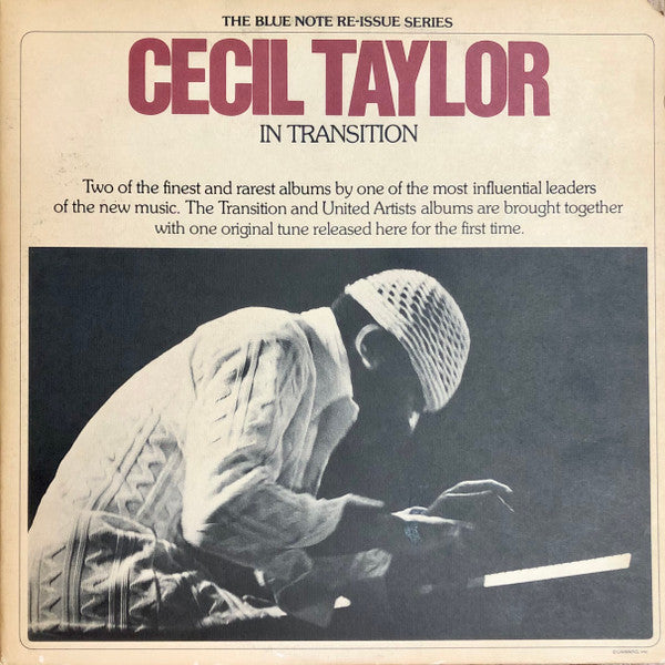 Cecil Taylor : In Transition (2xLP, Comp, Mono, Res)