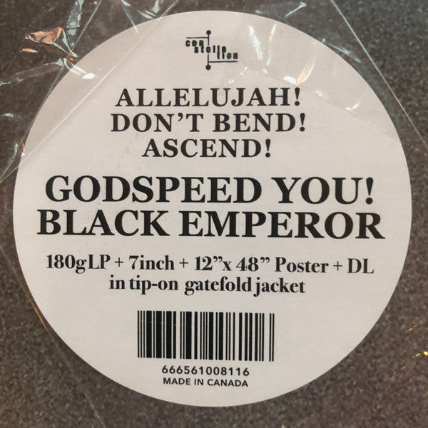 Godspeed You! Black Emperor* : 'Allelujah! Don't Bend Ascend (LP, RE, RP + 7", RE, RP + Album)