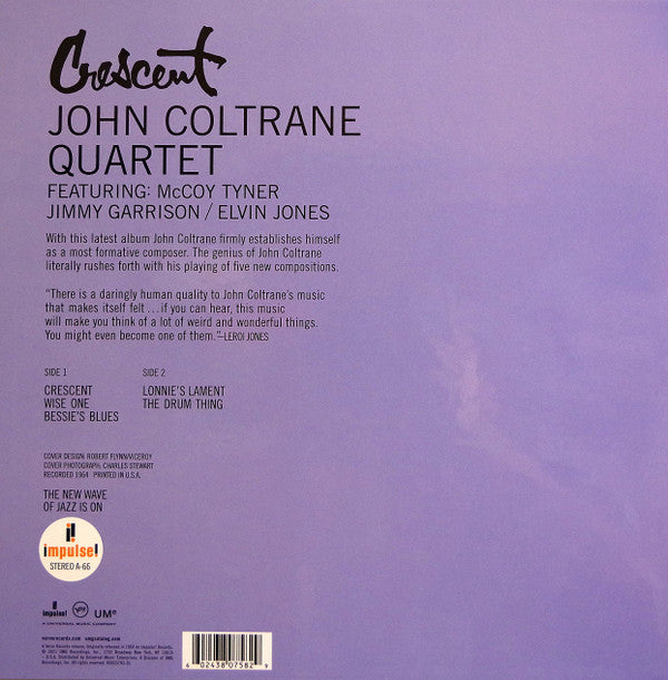 The John Coltrane Quartet ~ Crescent (Vinyl) - Djungel & Jazz