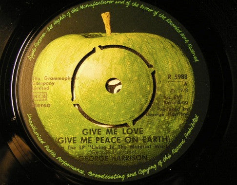 George Harrison : Give Me Love (Give Me Peace On Earth) (7", Single)