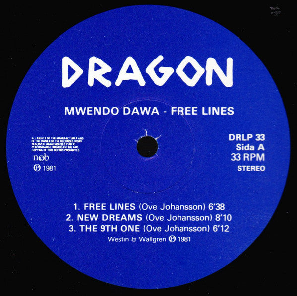 Mwendo Dawa : Free Lines (LP, Album)