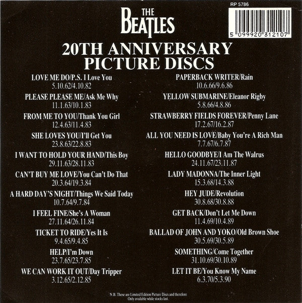 The Beatles : Ballad Of John And Yoko (7", Single, Ltd, Pic, RE)