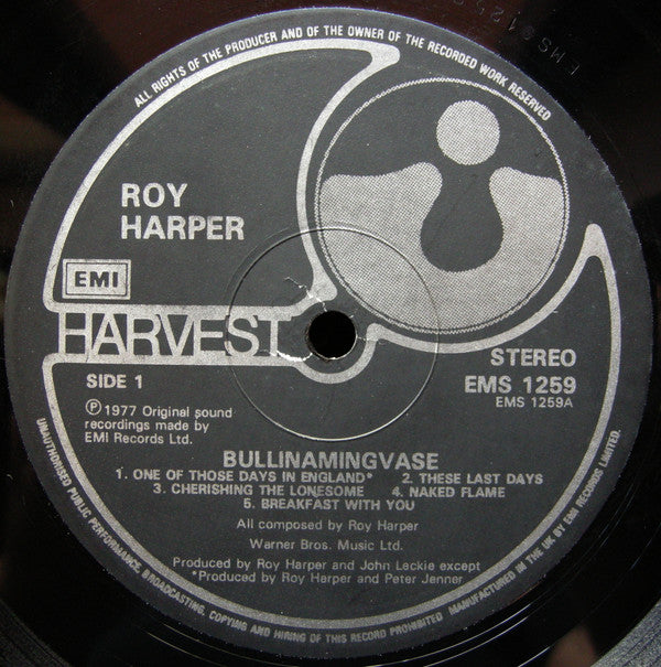Roy Harper : Bullinamingvase (LP, Album, RE)
