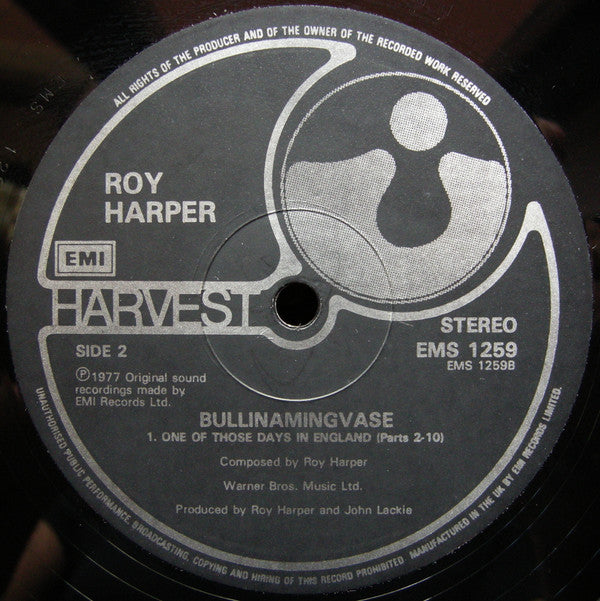 Roy Harper : Bullinamingvase (LP, Album, RE)
