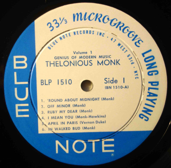 Thelonious Monk : Genius Of Modern Music Volume 1 (LP, Comp, Mono, RP)