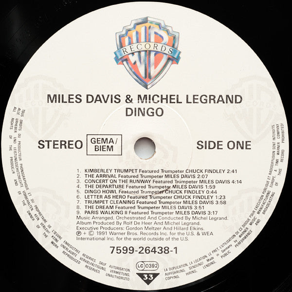 Miles Davis & Michel Legrand : Dingo (LP, Album)