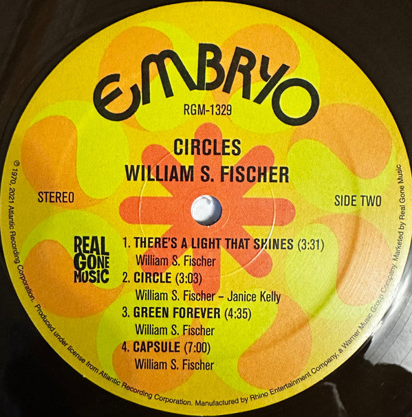 William S. Fischer : Circles (LP, Album, Ltd, RE, Bla)