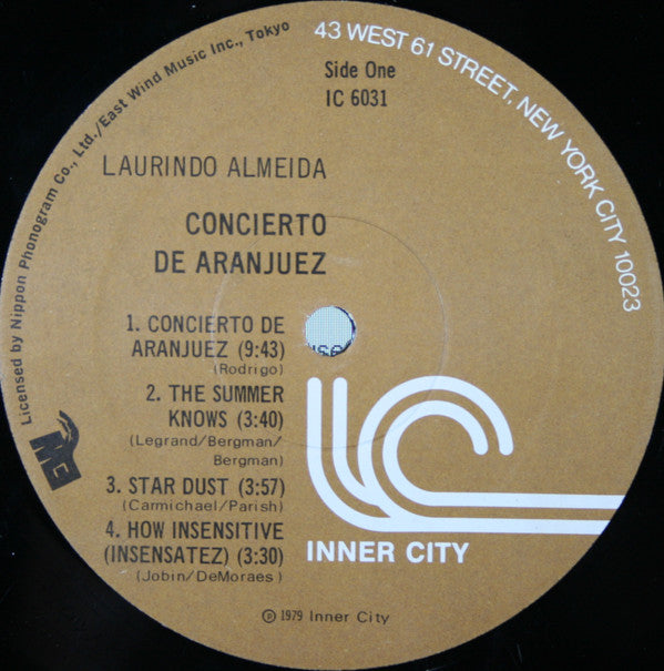 Laurindo Almeida : Concierto De Aranjuez (LP, Album)