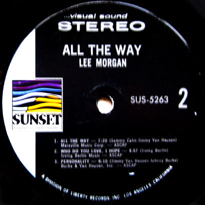 Lee Morgan : All The Way (LP, Album, RE)