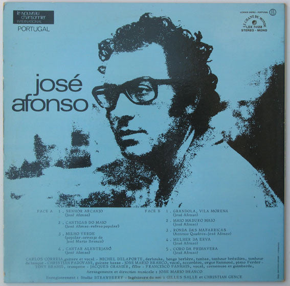 José Afonso : Cantigas Do Maio (LP, Album, RE)