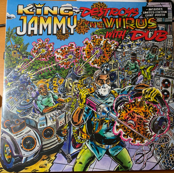 King Jammy : King Jammy Destroys The Virus With Dub (LP, Album)