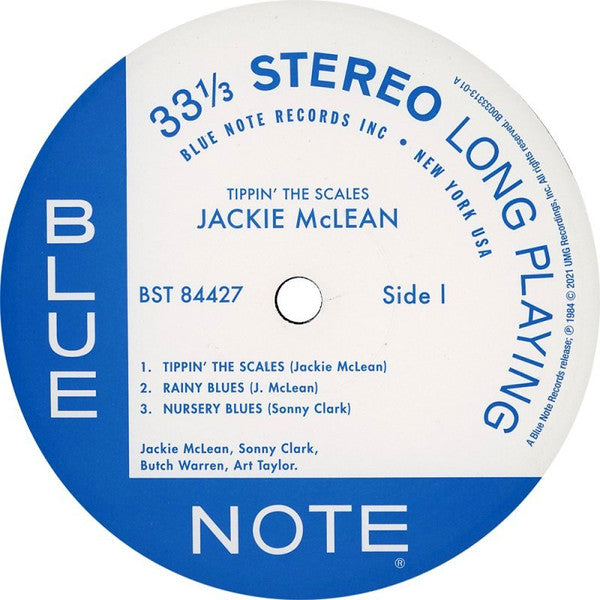 Jackie McLean : Tippin' The Scales (LP, Album, RE, 180)