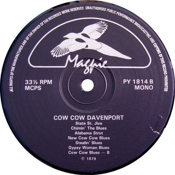 Cow Cow Davenport : Alabama Strut (LP, Comp, Mono)
