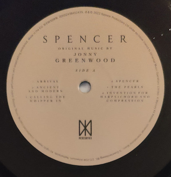 Jonny Greenwood : Spencer (Original Motion Picture Soundtrack) (LP, Album)