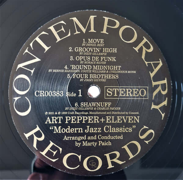 Art Pepper : Art Pepper + Eleven "Modern Jazz Classics" (LP, Album, RE, 180)