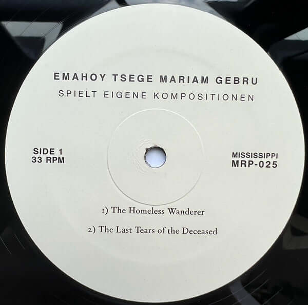 Emahoy Tsege Mariam Gebru* : Spielt Eigene Kompositionen (LP, RE, RP)