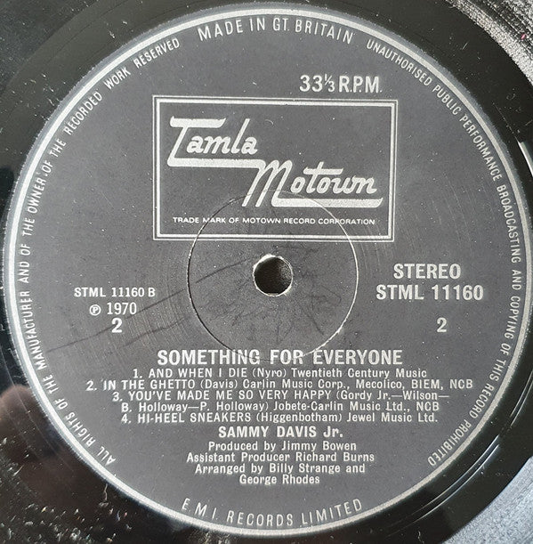 Sammy Davis Jr. : Something For Everyone (LP, Album)