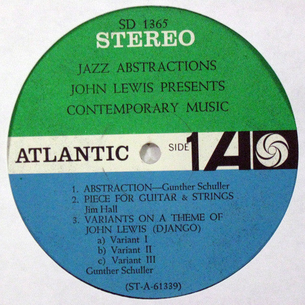 John Lewis (2) : Jazz Abstractions (LP, Album)