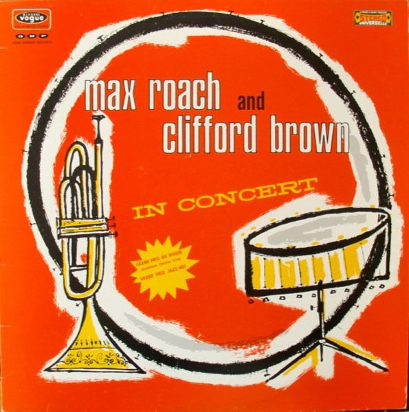 Max Roach And Clifford Brown* : In Concert (LP, Album, RE)
