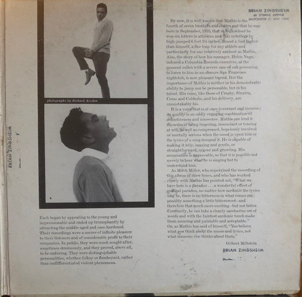 Johnny Mathis : The Rhythms And Ballads Of Broadway (2xLP, Album, San)
