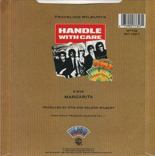Traveling Wilburys : Handle With Care (7", Single, Glo)