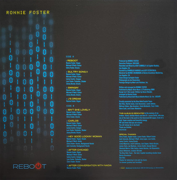 Ronnie Foster : Reboot (LP, Album)