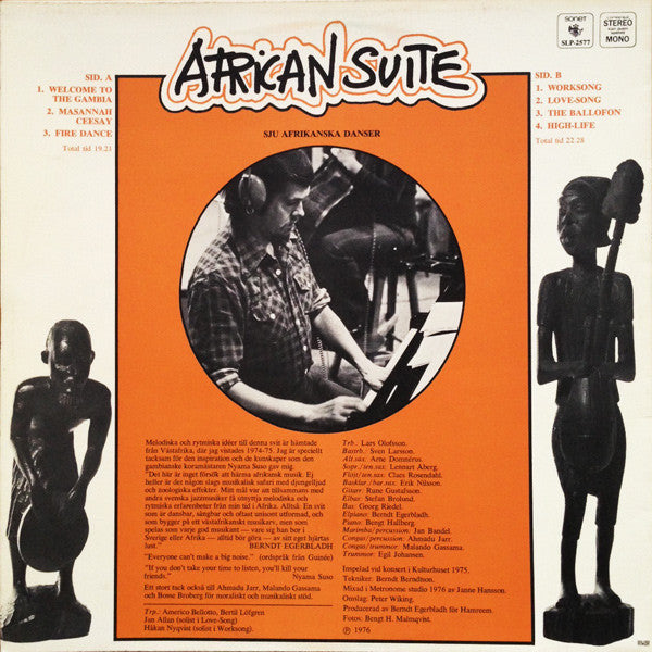 Berndt Egerbladh : African Suite (LP, Album)