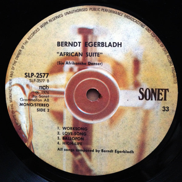 Berndt Egerbladh : African Suite (LP, Album)