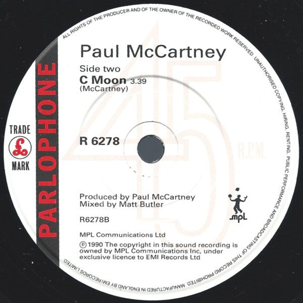 Paul McCartney : All My Trials (7", Single)