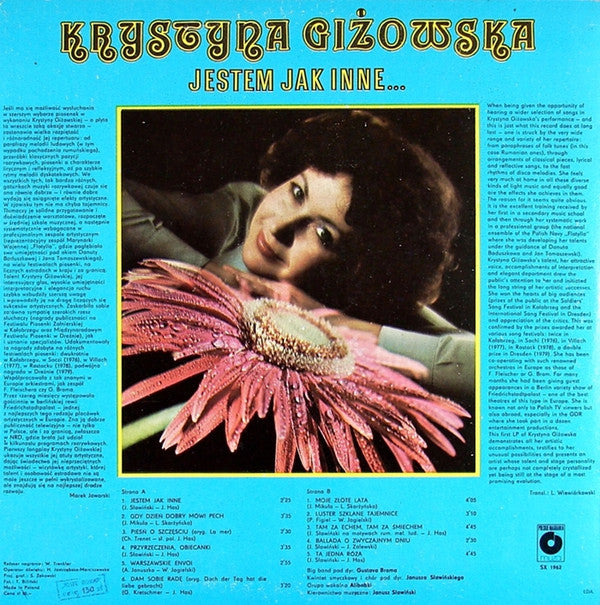 Krystyna Giżowska : Jestem Jak Inne... (LP, Album)