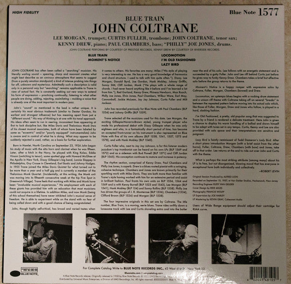 John Coltrane ~ Blue Train (Vinyl) - Djungel & Jazz