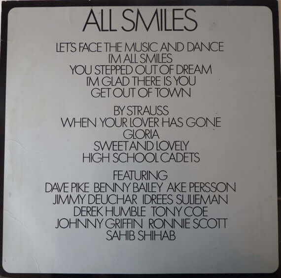 Clarke-Boland Big Band : All Smiles (LP, Album, Gat)