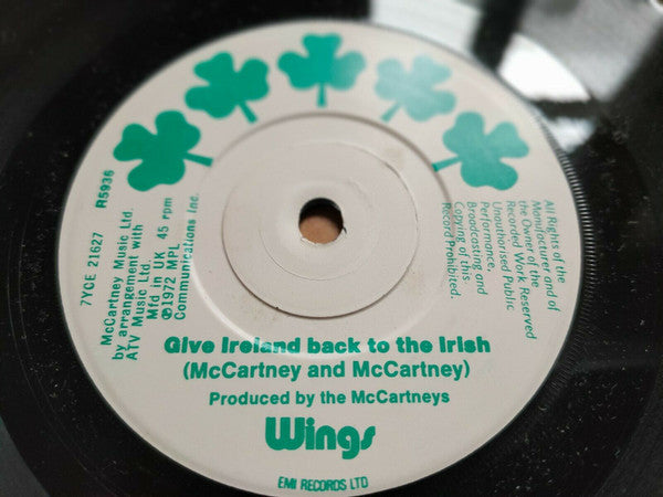 Wings (2) : Give Ireland Back To The Irish (7", Single, RP, Sol)