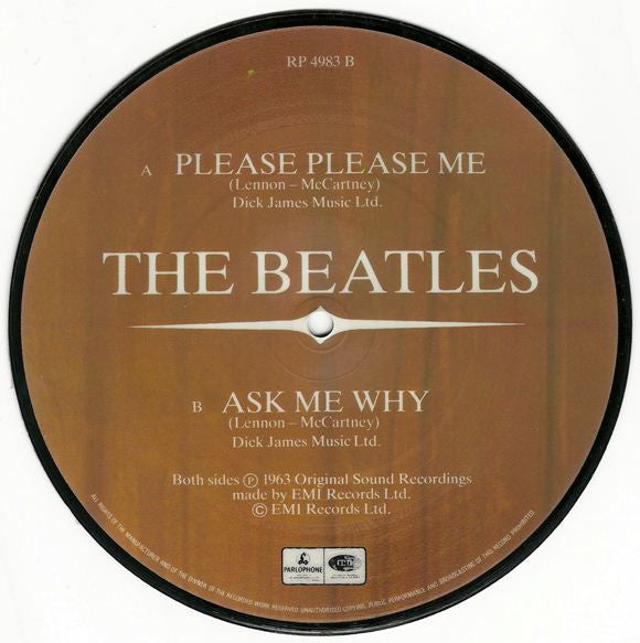 The Beatles : Please Please Me (7", Single, Ltd, Pic, RE)