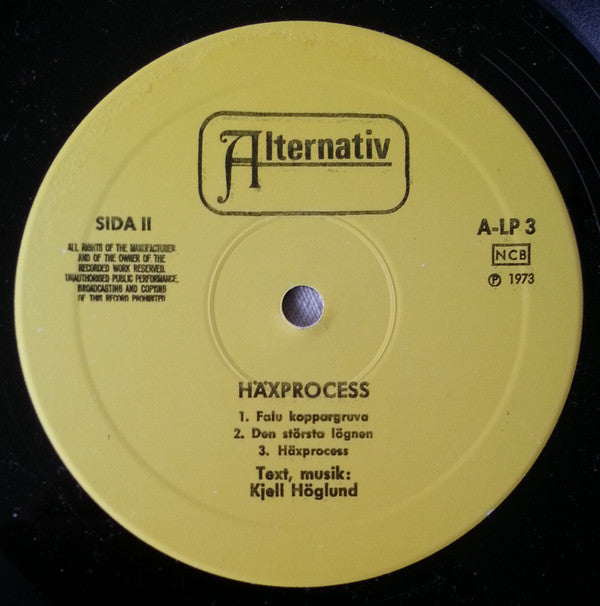 Kjell Höglund : Häxprocess (LP, Album)