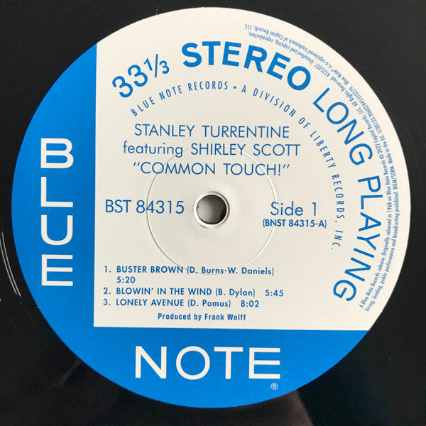 Stanley Turrentine Featuring Shirley Scott ~ Common Touch (Vinyl) - Djungel & Jazz