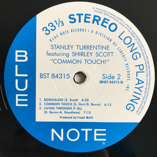 Stanley Turrentine Featuring Shirley Scott ~ Common Touch (Vinyl) - Djungel & Jazz