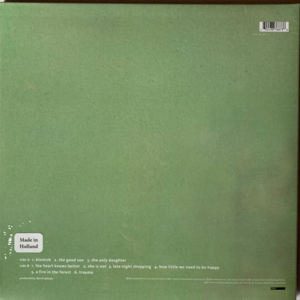David Sylvian : Blemish (LP, Album, RE, 180)