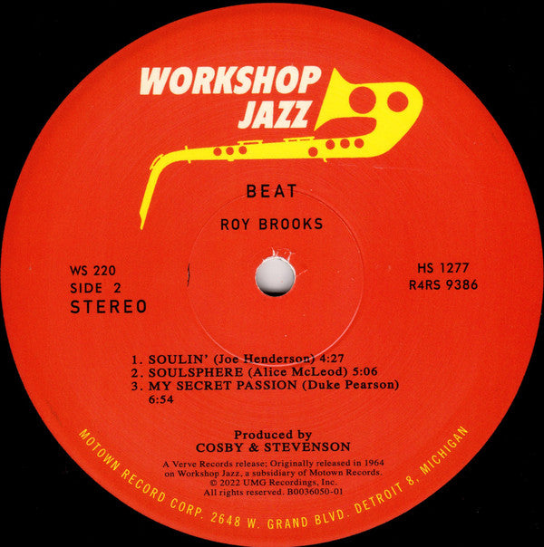 Roy Brooks : Beat (LP, Album, RE, 180)