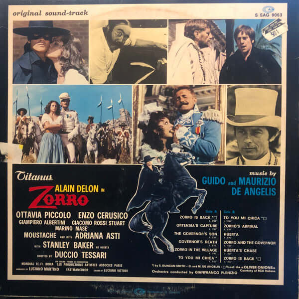 Guido And Maurizio De Angelis : Zorro (Original Sound-Track) (LP, Album)
