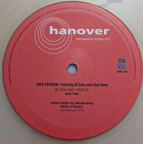 Jack Kerouac Featuring Al Cohn And Zoot Sims : Blues And Haikus (LP, Album, Ltd, Tan)