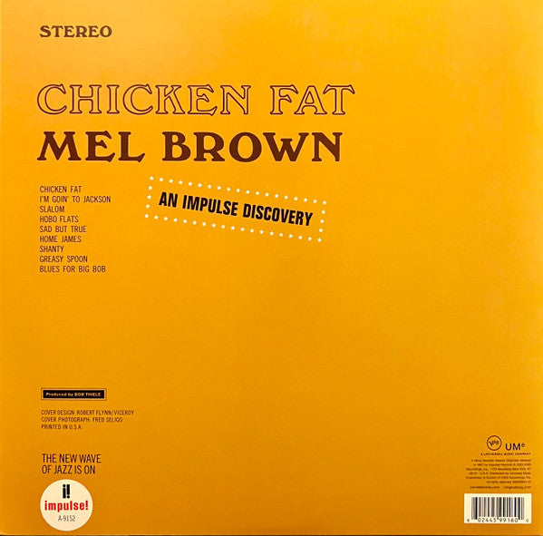 Mel Brown : Chicken Fat (LP, Album, RE, Gat)
