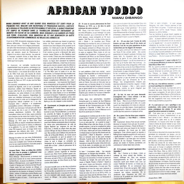 Manu Dibango : African Voodoo (LP, Album, RE, 140)