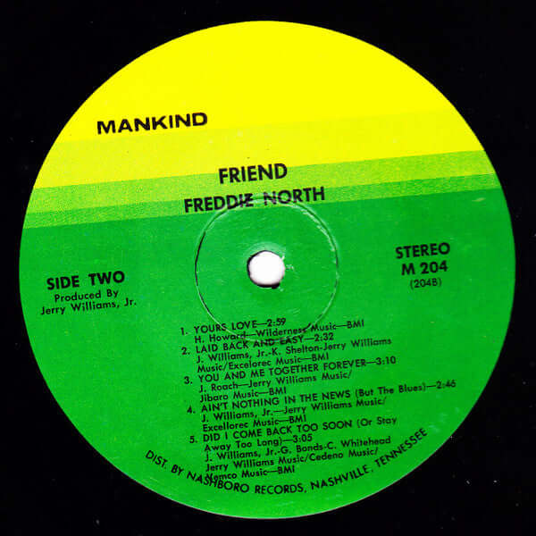 Freddie North : Friend (LP, Album)