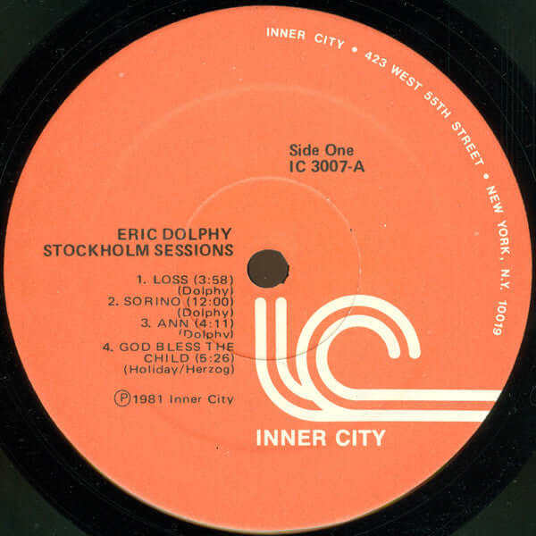 Eric Dolphy : Stockholm Sessions (LP, Album)
