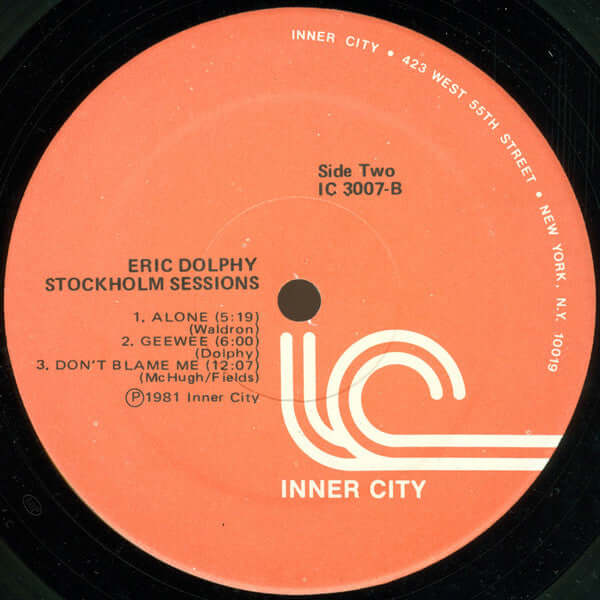 Eric Dolphy : Stockholm Sessions (LP, Album)